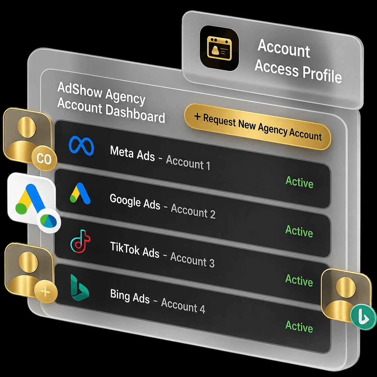 AdShow agency ad account service preview